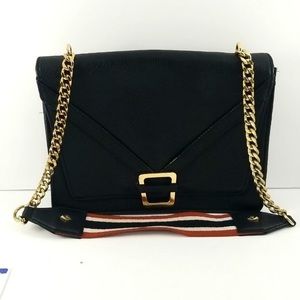 SAM EDELMAN MADELINE ACCORDION Leather and croc print bags